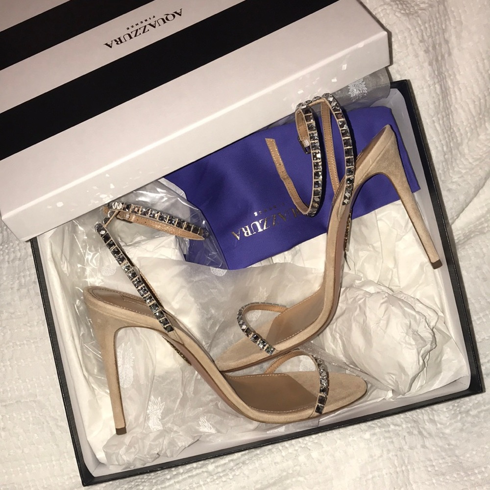 Aquazzura “Very Vera” crystal sandals
